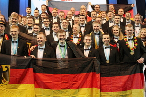  Das Team Germany bei der Siegerehrung<br /> 