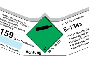  Produktaufkleber definieren den Flascheninhalt 